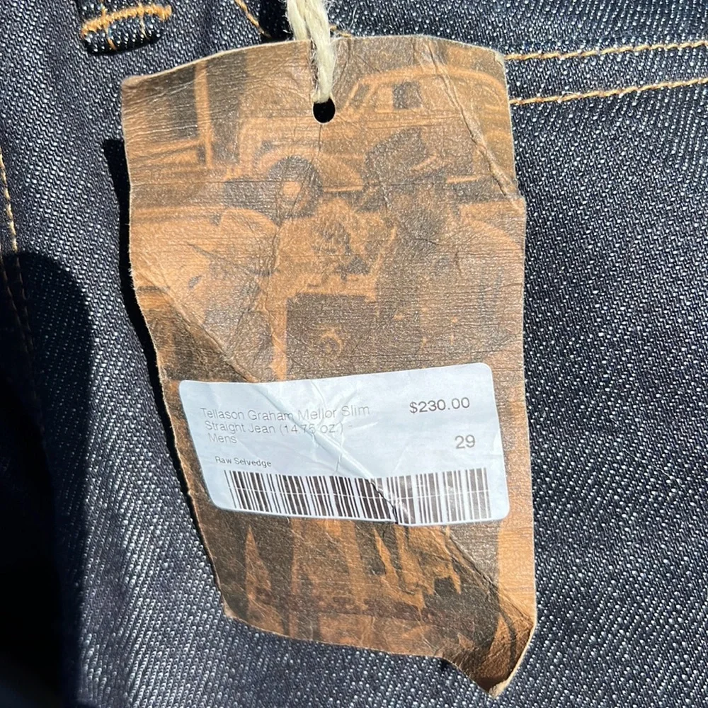 TELLASON John Graham Mellor 14.75 oz Kaihara Mills proprietary denim - Picture 4 of 6